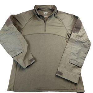 Condor Tactical Pullover Mens Med Olive 1/4 Zipper Pocket Ripstop Outdoor Hiking